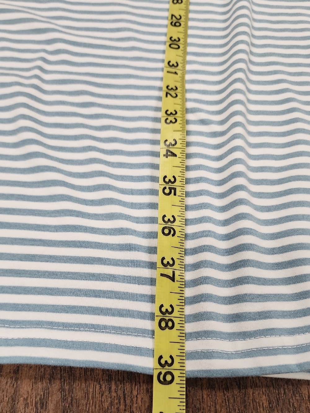 Merokeety Blue White Striped Tie Waist Midi Dress Size XL - Picture 8 of 10